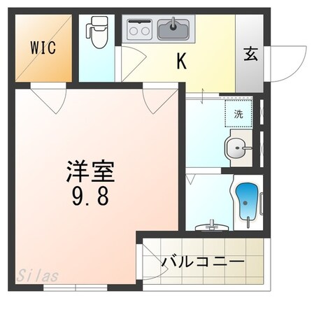 北加賀屋駅 徒歩10分 2階の物件間取画像